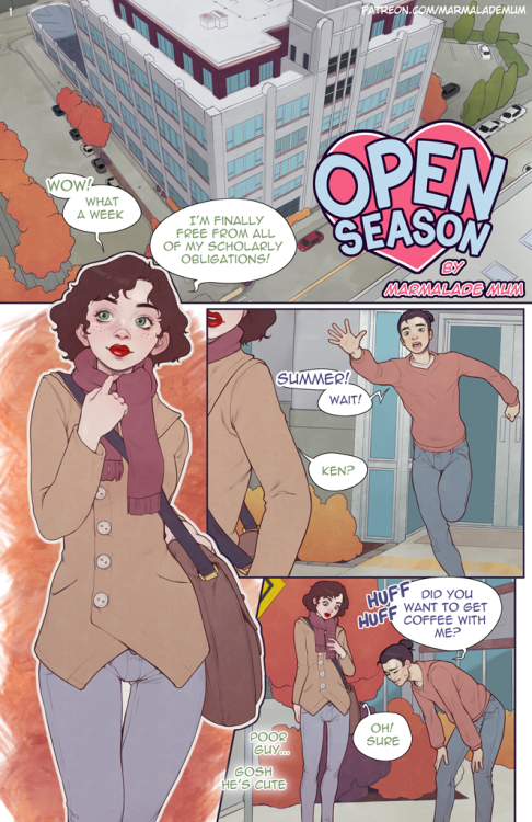 supermarmalademum:Today I’m launching my new ongoing comic “Open Season”! Featuring hot dick girls i