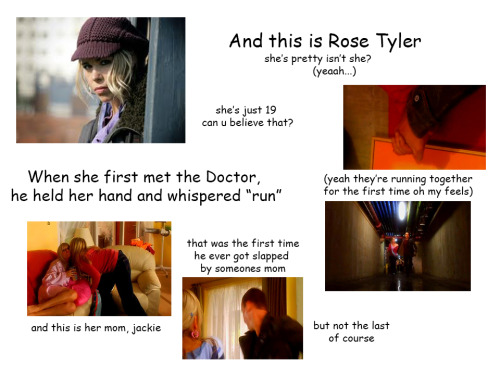 skinnyscottish:  A quick guide to Rose and the Doctor.