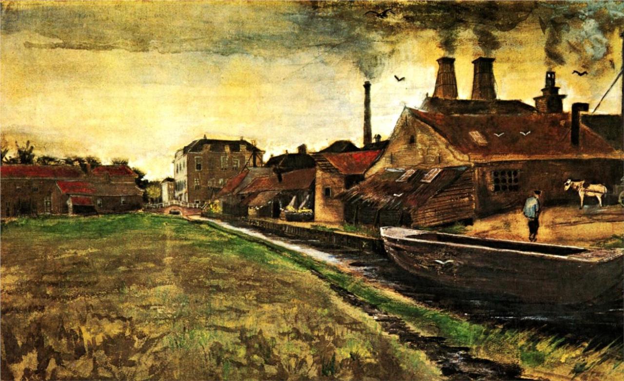 Vincent van Gogh (Groot-Zundert 1853 - Auvers-sur-Oise 1890), Iron Mill in the Hague,