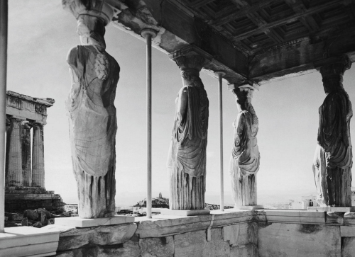 loverofbeauty: Werner Bischof:  Caryatids,  Acropolis Athens  (1946)