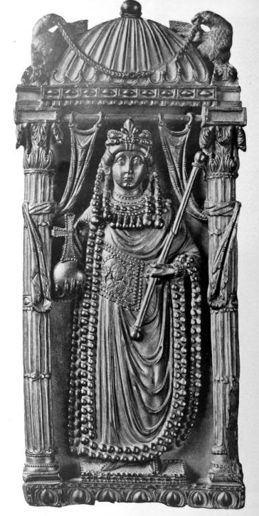 Byzantine imperial diptych thought to represent the empress Ariadne, 5th or 6th c. AD