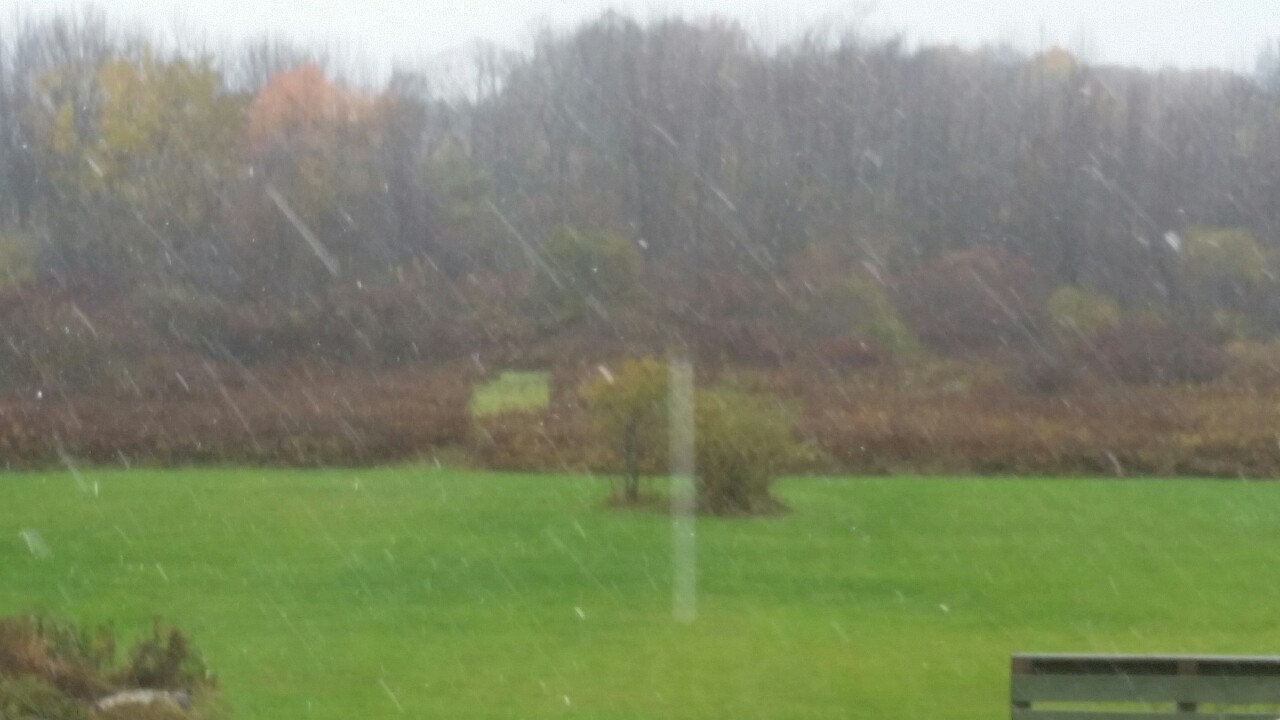 And the snow begins. &hellip;..