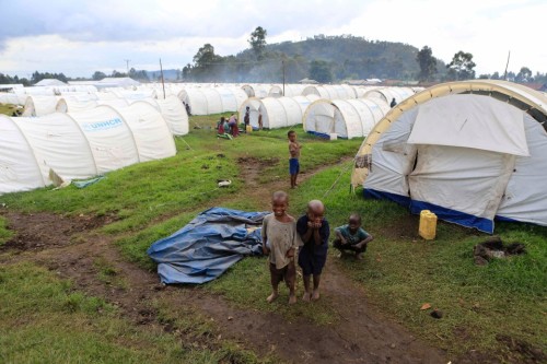 Congolese refugees in the Nyakabande refugees transit camp in Kisoro, Uganda | November 9, 2013 Phot