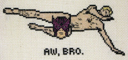 todayiwrotenothing:  I’ll be sharing this cross stitch pattern soon, bro. 