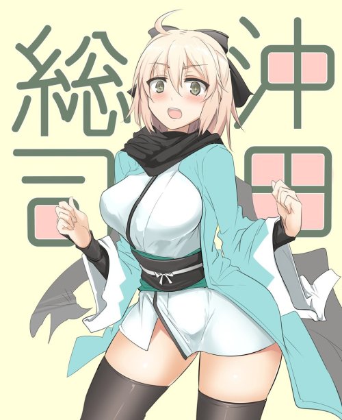 caskitsune:  Twitter / もみお@momi0 沖田すき※Permission was granted by the artist to upload their works. Make sure to rate/retweet the original work! 