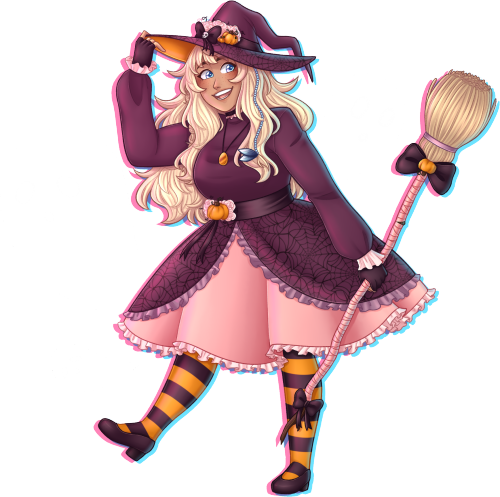 Happy Halloween!! Drew a lil Maya in her halloween costume for the occasion! (click for some Friends