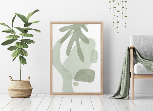  Sage green wall art set of 3 prints, Mid century modern wall art, Boho wall decor, Geometric and ab