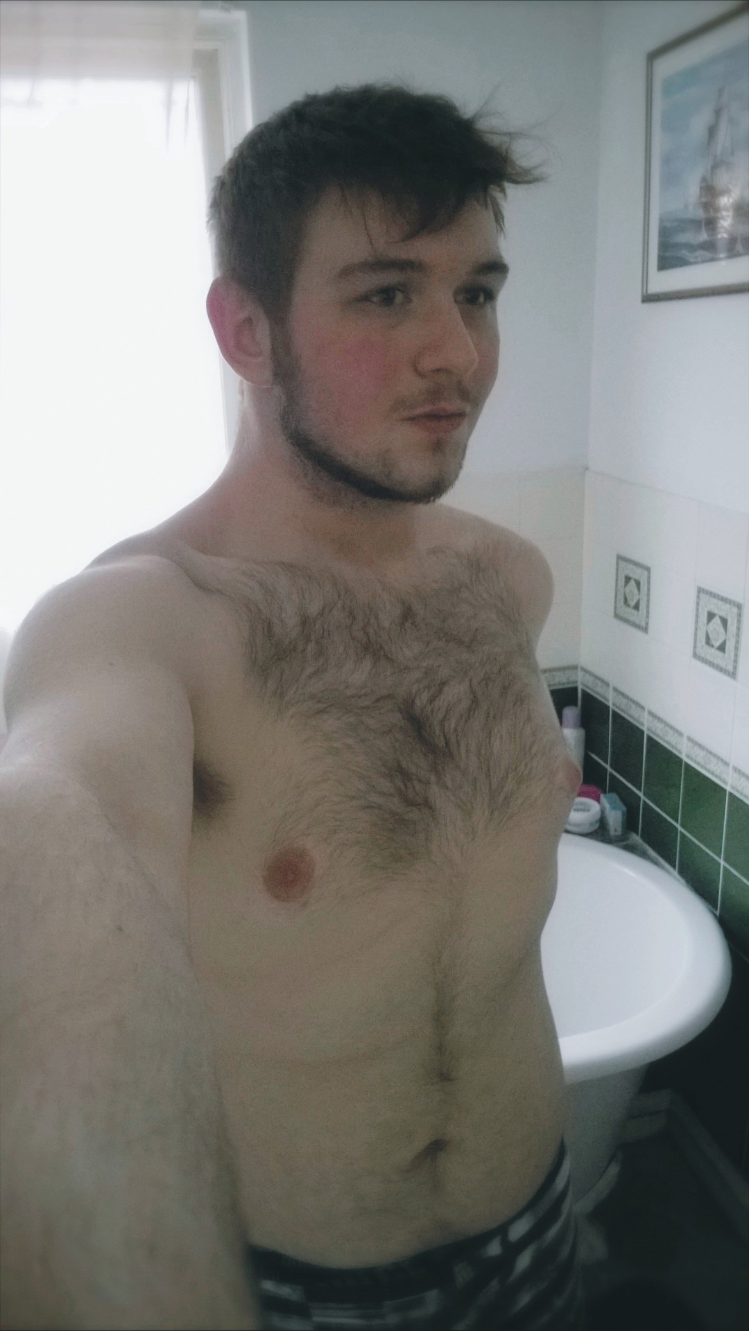 nosleepinmysystem:  Post work bathroom selfie. Careless and tired. 