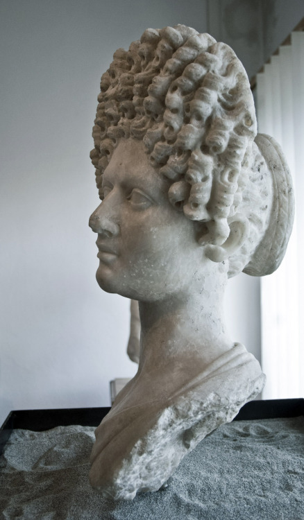 myglyptothek:Portrait of Vibia Matidia. Early II century AD. Marble. Museo Civico Archeologico di Fi