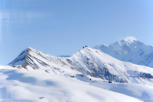 Blanc aveuglant (L’arête des Aiguilles Croches face au mont Blanc) - Jan. 2020