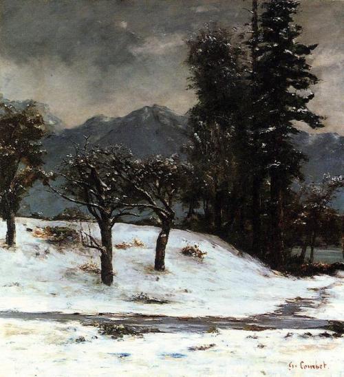 artist-courbet: Snow, Gustave CourbetMedium: oil,canvaswww.wikiart.org/en/gustave-courbet/sn