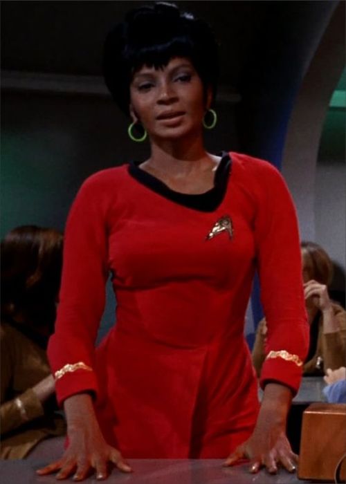 nevaehtyler:Also the first Black woman to kiss a white man (Captain Kirk) on American TV in 1968.  