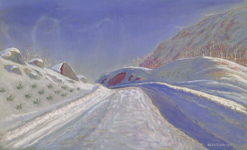 Snow Blowing in the Pass, 1940 by Harold Weston