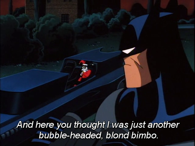 nerdofalltrades:  positivelycrippled:  biggest plot twist  I love Harley.