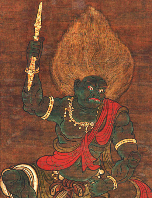 signorformica:Yaksa form of Vajrapani, one of the earliest-appearing bodhisattvas in Mahayana Buddhi