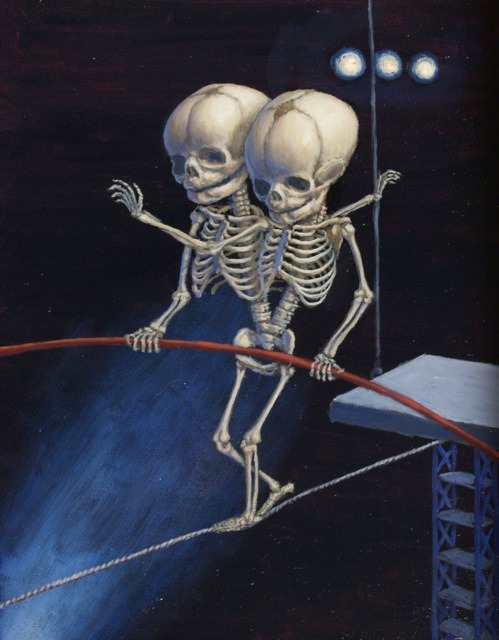 artagainstsociety:  Circus Conjoined Twins by Sandra Yagi