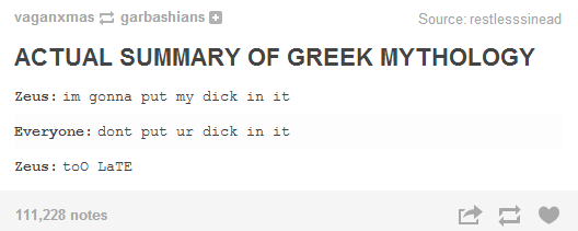 huffylemon:  Greek Mythology/Roman Empire on tumblr