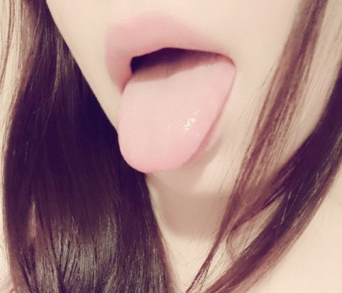 Tongue out