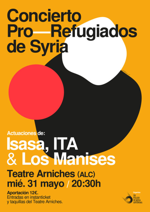 ProSyrianRefugees PosterISASA + ITA + LOS MANISES (31/05)atfcs, 