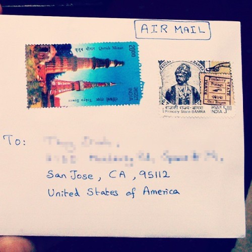 Yay! First time posted a #letter to my #friend in #usa