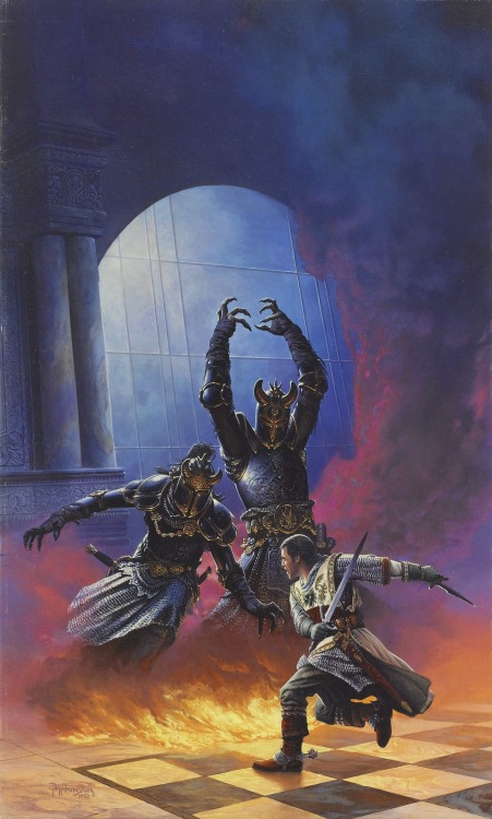 Keith Parkinson, cover illustration for The Lost Prince, book 2 of the Wolfking series, by Bridget W