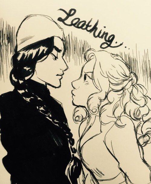 bevsi:  Inktober day 10. Wicked 🌸🌿 