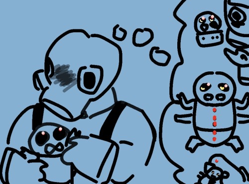 Pyro fears for his baby. They don’t trust stinky RED Medic.