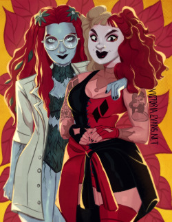 evansvictoria:  Harley Quinn and Poison Ivy