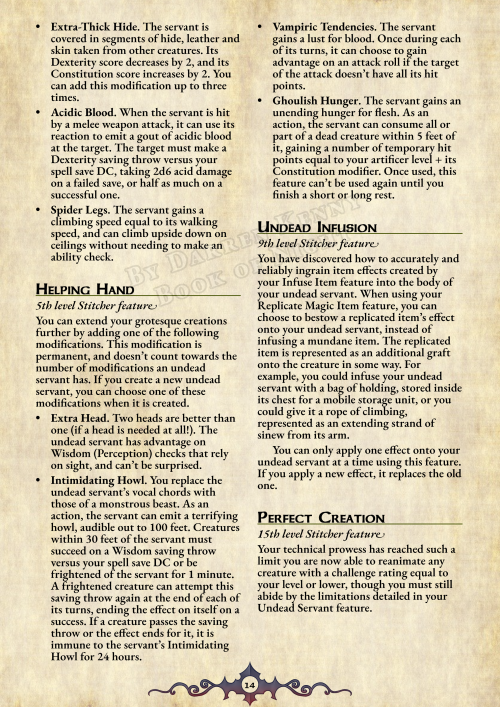 valldoesdnd:Introducing the Book of Night - 100 pages of gothic horror subclasses for 5e! Getting re