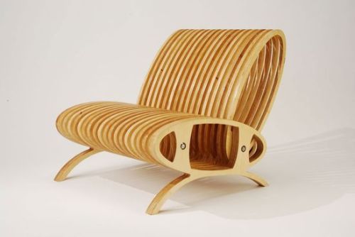 CNC cut plywood “Loop Chair” by American designer Carlo Lorenzetti CarloLorenzetti.com(source: The D