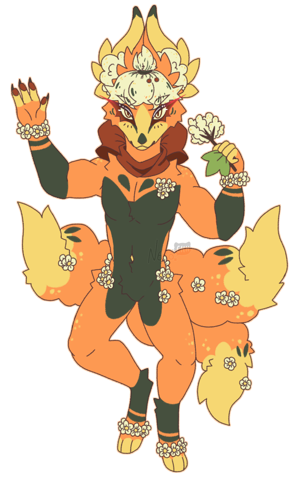 Fio all grown-up! AAA I LOVE HIM SO MUCH ;;
Fio is a Kikitsu, and is part of a closed species ARPG by @lythbound !
Please do not make your own!