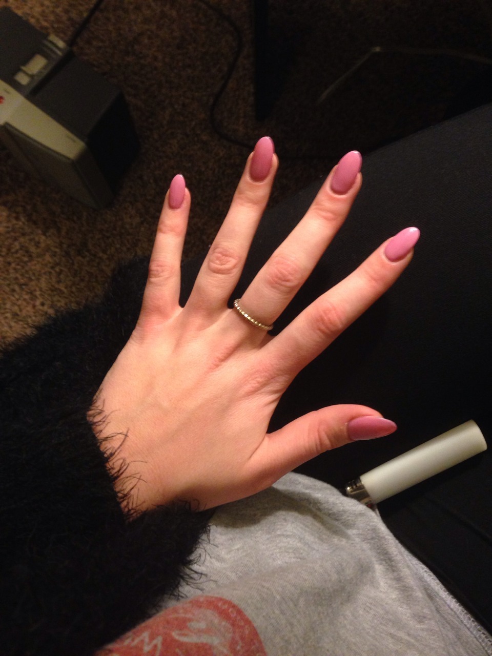 thesocialistprostitute:  Really not sure why I got Barbie nails when I only ever