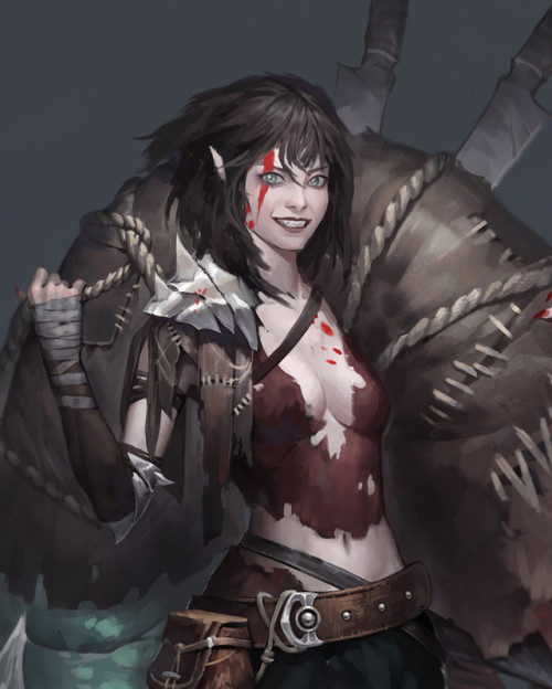 Wild girl  Seok Jeon www.artstation.com/artwork/80yon