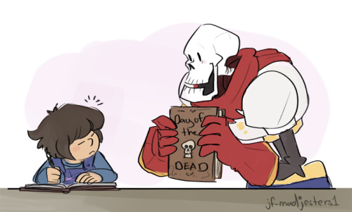 jf-madjesters1:Imagine them dancing to this song I love imagining Frisk teaching Sans and Papyrus ab