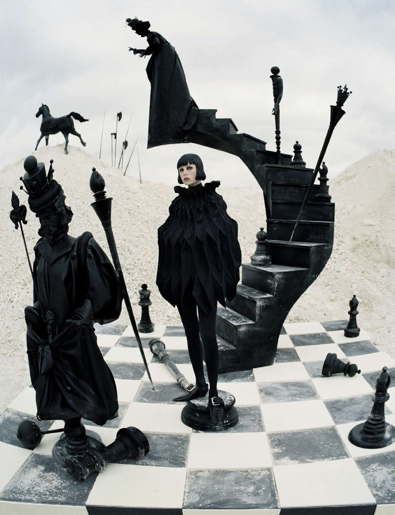 vmagazine:  CHECK MATE - model: Edie Campbell - photographer: Tim Walker - fashion