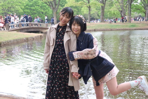 chakabin: 2018.4.7 戸田真琴 竹田ゆめ ワイワイ仲良しお花見オフ会