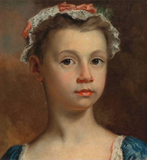 Boceto de una niña por Joseph Highmore, 1735 aprox