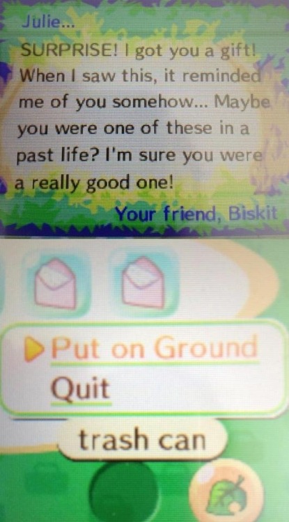 psi-thunder:  Never forget when one of my animal crossing villagers called me a goddamn trash can 