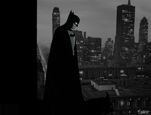 jordangibson:  The Bat-Man first appeared in Detective Comics #27 seventy-five years ago (March 30th, 1939).  [background photo via New York Daily News]