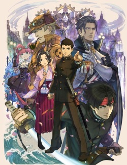 Court-Records-Net:  Dai Gyakuten Saiban - Key Art And Characters(In Lieu Of A Standard