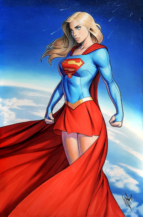 thereasonsimbroke:thecomicninja:Supergirl by Warren Louw DC Comics