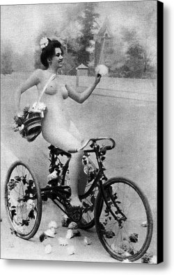 Mysweetelizabeth:  (Via Http://Fineartamerica.com/Images-Stretched-Canvas/Black/Break/Images-Medium/Nude-And-Bicycle-C1900-Granger.jpg)