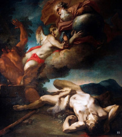 Abel’s Soul ascends to Heaven.  Antonio Balestra. Italian. 1666-1740. oil /canvas.  