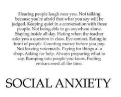 miwofficial:  Genuinely never seen something more accurate. I struggle with all of this on a daily basis, if you struggle with social anxiety you’ll probably recognise all of this.