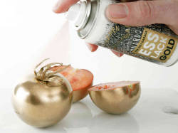 Edible Spray Paint! I Want A Golden Apple!!!!!!