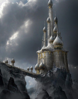 fantasy-art-engine:  Ice Castle by James