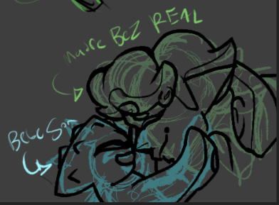 Oc X Canon Pairing Sketches (bez X Spyke & The Silly Fan Kid I Made For Them; Saguaro)