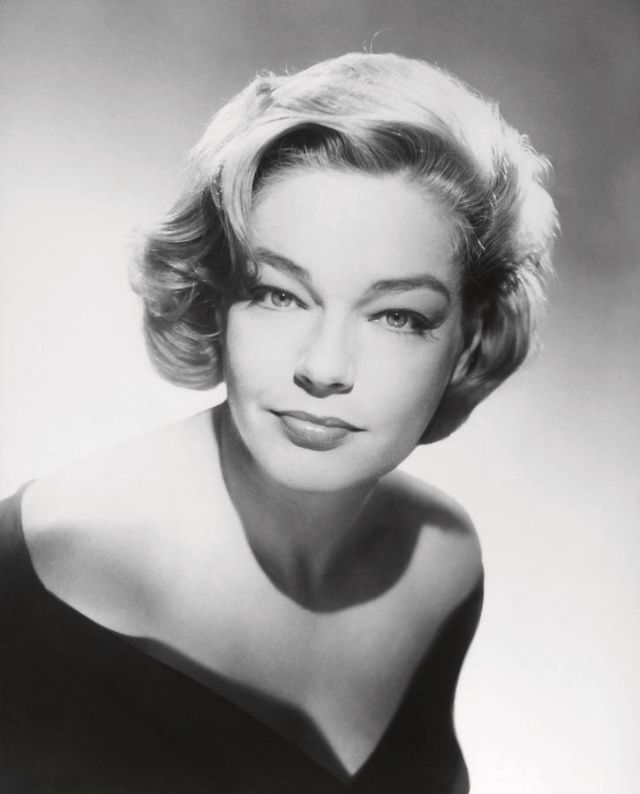 Photos of Simone Signoret in the 1940s and ’50s.