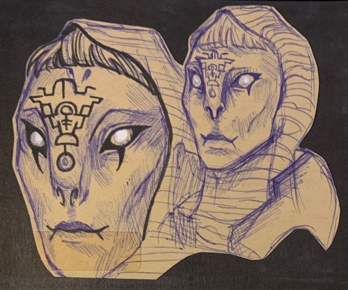 A Few Of The Billion 3/4ths Headshot Drawings I Have In My Sketchbook, Zant And Zacharie Are Here