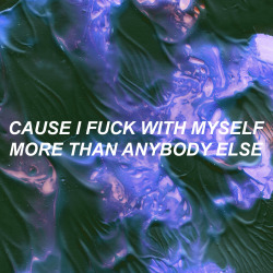 allcapsmusic:  FUCK WITH MYSELF // BANKS